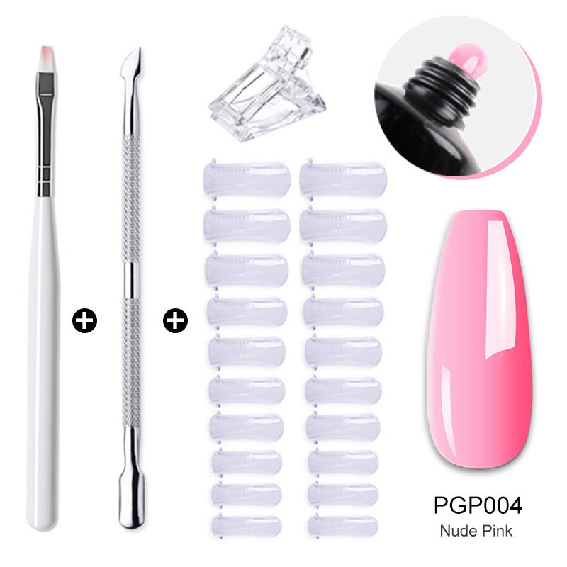 Gel Nail Extension Kit — Salon-Quality Cured Gel and Tips