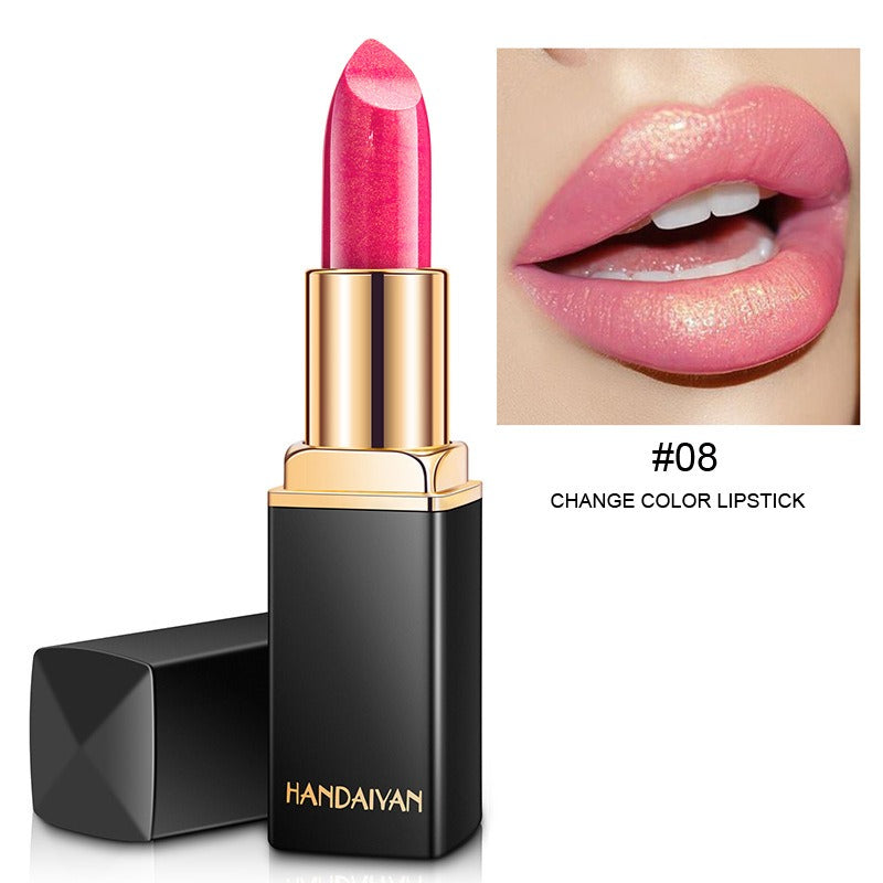 Metallic Lipstick with Pearlescent Color-Shifting Shine