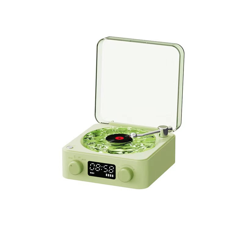 White Noise Retro Bluetooth Speaker — Vinyl Record Design