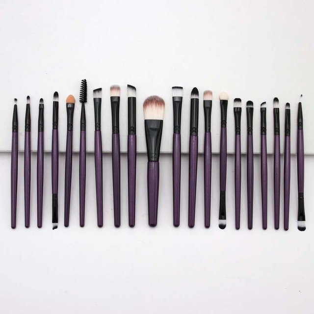 20‑Piece Makeup Brush Set — Complete Face & Eye Kit