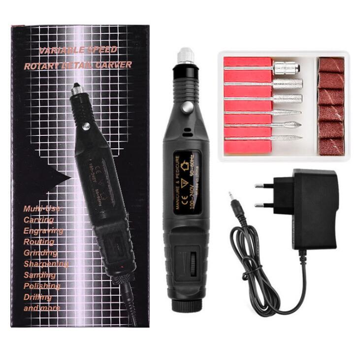 Electric Nail Drill Kit — Fast Gel Removal & Shaping