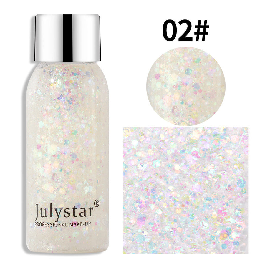 Cosmetic Glitter Makeup for Dazzling Stage Sparkle