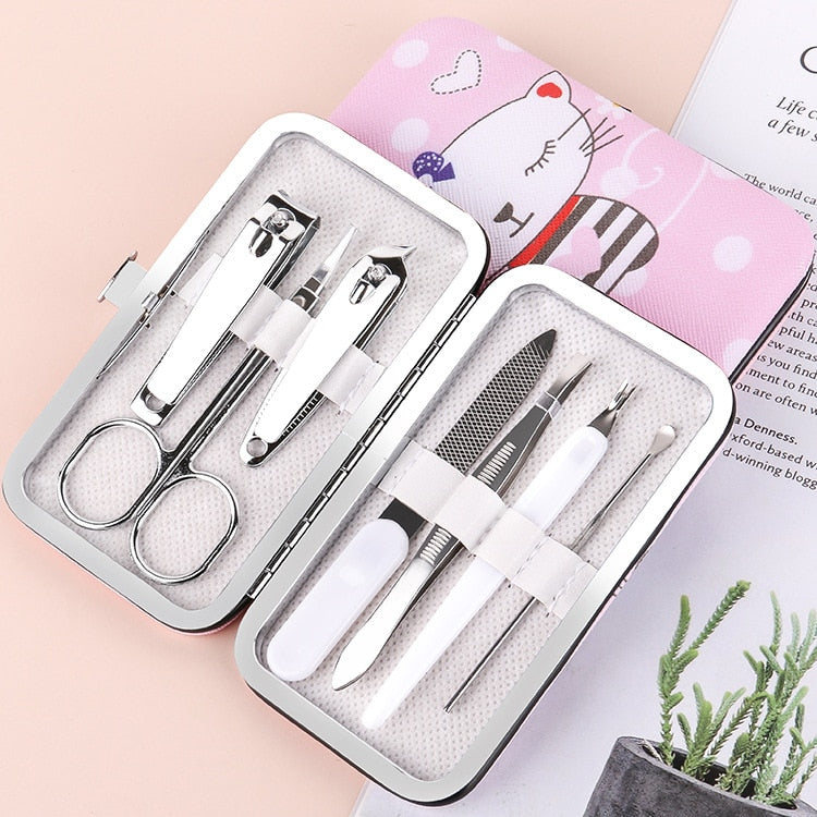18pc Rose-Gold Manicure & Pedicure Kit — Salon-Quality Nail