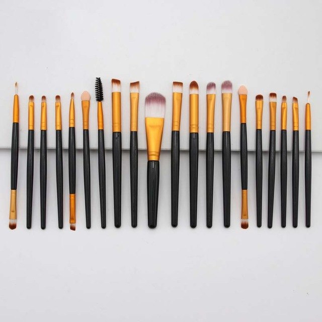 20‑Piece Makeup Brush Set — Complete Face & Eye Kit