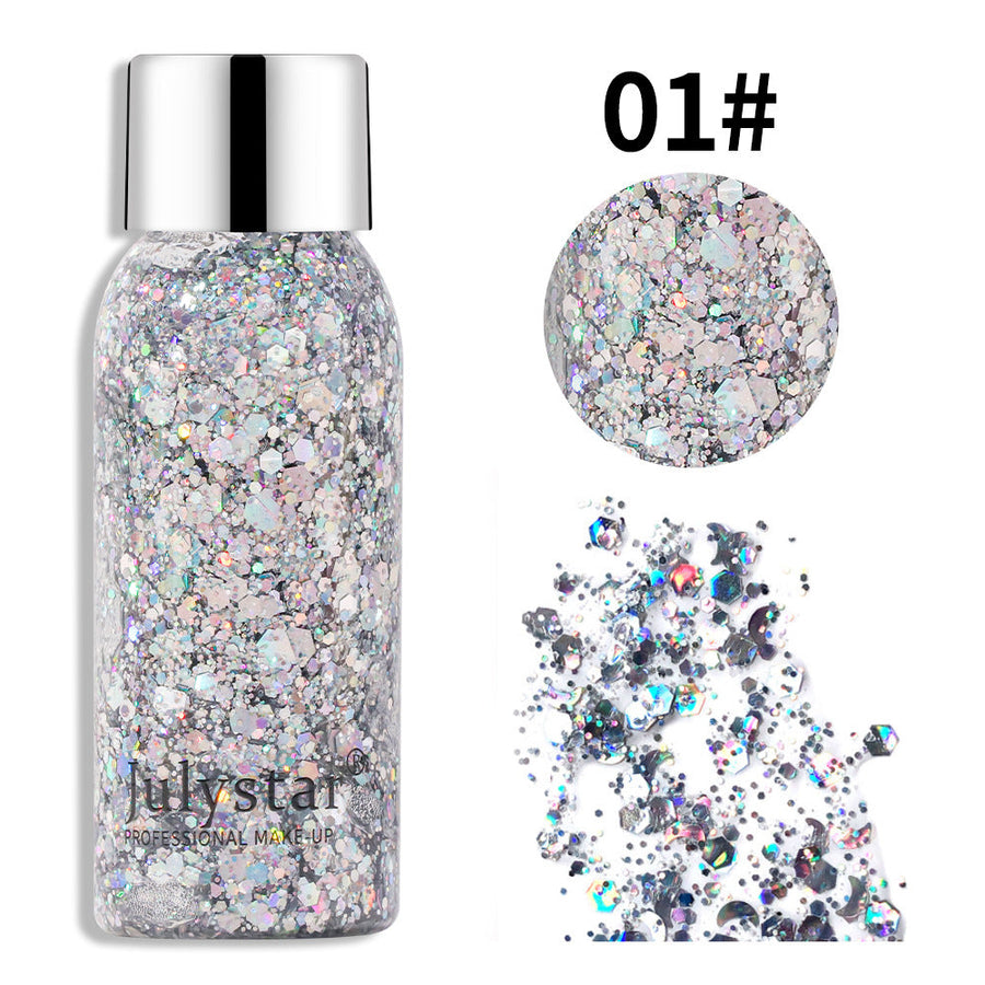 Cosmetic Glitter Makeup for Dazzling Stage Sparkle