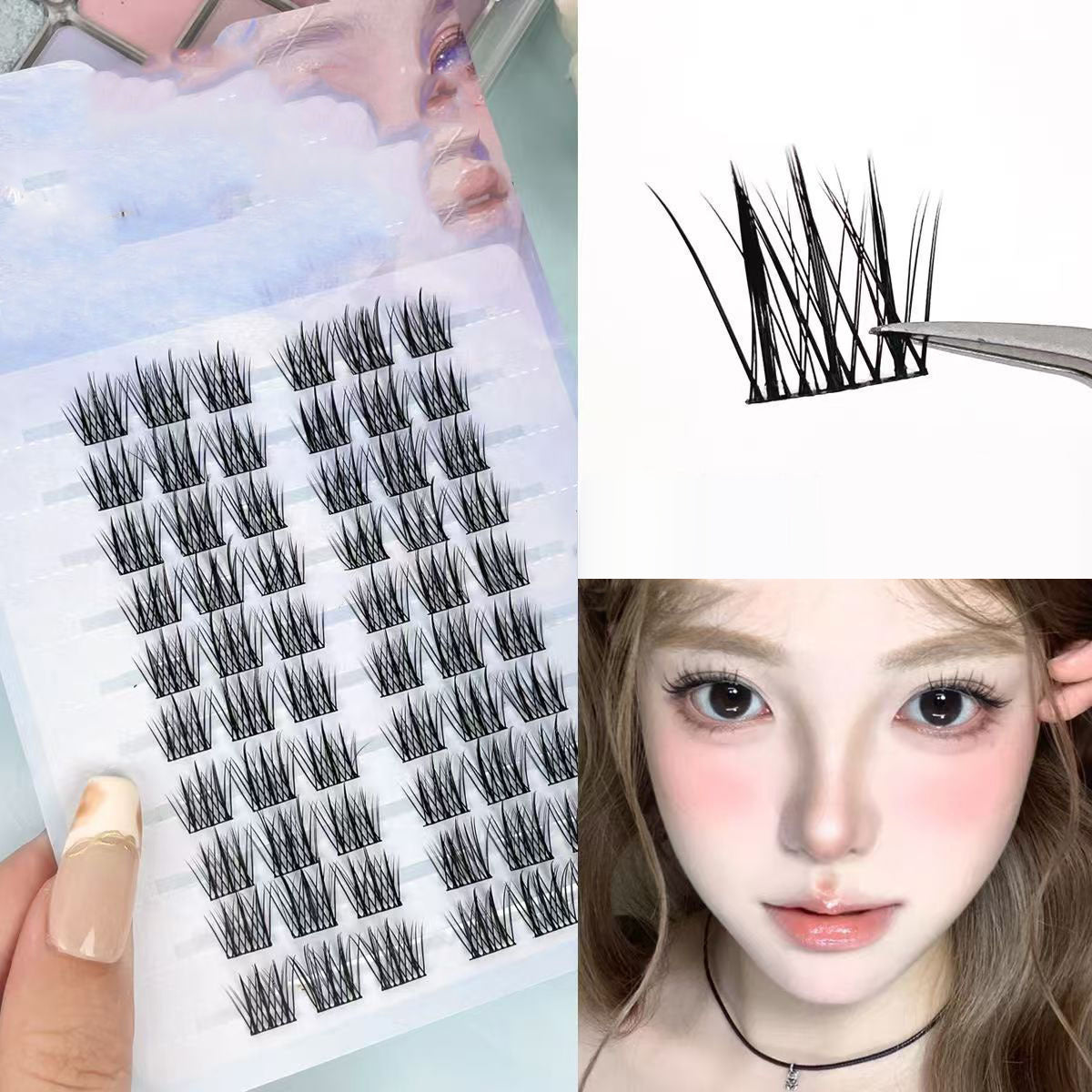 Segmented False Eyelashes for Custom Natural Volume