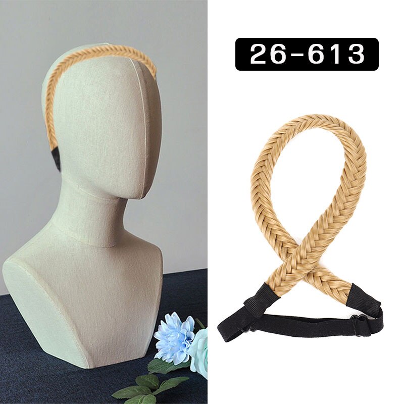 Fishbone Braid Hairband - 16-inch Voluminous Style, 6 Shades
