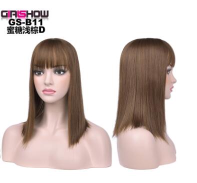 Synthetic Bob Wig with Bangs — Instant Hair Makeover in 4