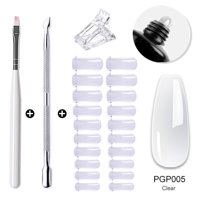 Gel Nail Extension Kit — Salon-Quality Cured Gel and Tips