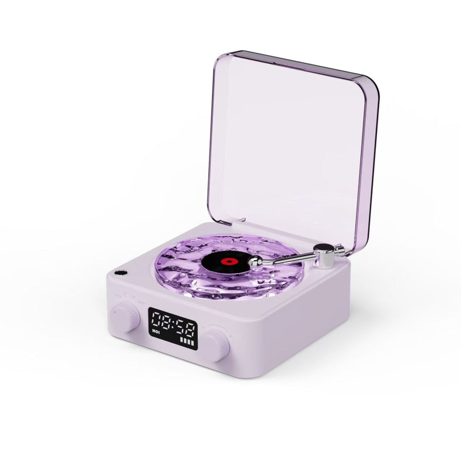 White Noise Retro Bluetooth Speaker — Vinyl Record Design