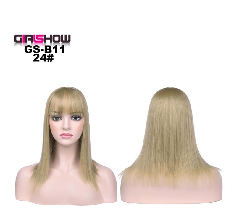 Synthetic Bob Wig with Bangs — Instant Hair Makeover in 4
