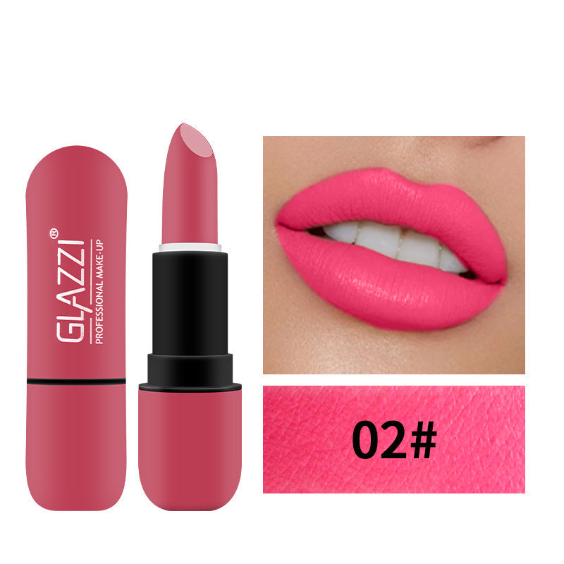 Velvet Matte Capsule Lipstick for Bold, Vivid Color