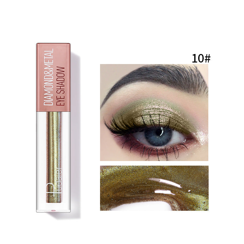Liquid Eye Shadow for High-Shine Diamond-Metal Sparkle