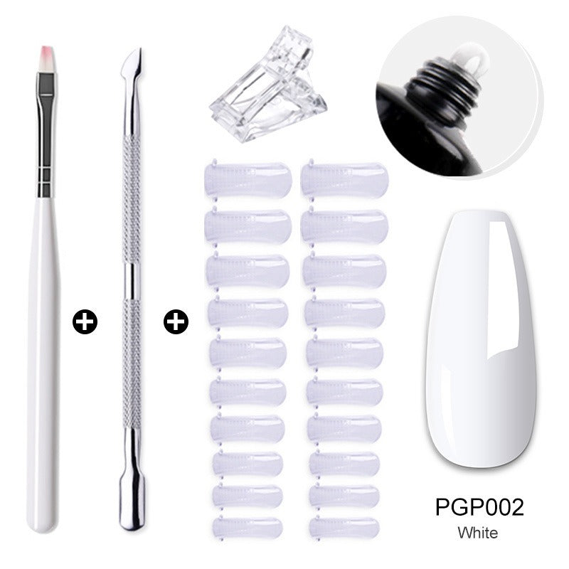 Gel Nail Extension Kit — Salon-Quality Cured Gel and Tips