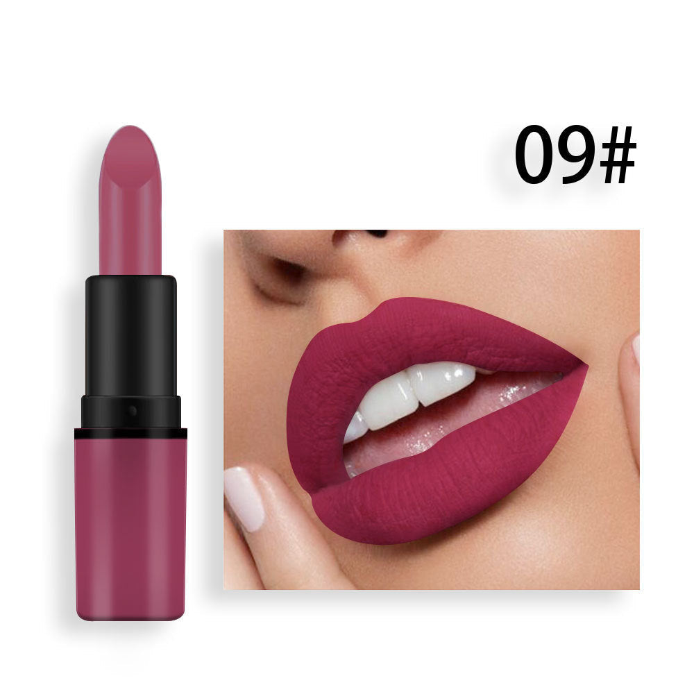 Matte Lipstick 12-Color Collection for Nude to Red Looks
