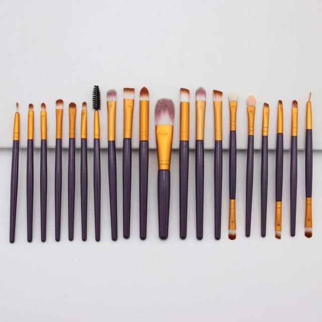 20‑Piece Makeup Brush Set — Complete Face & Eye Kit