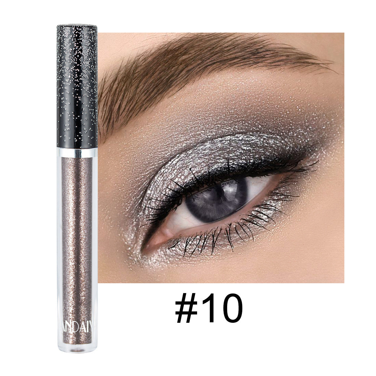 12 Color Liquid Eyeshadow for High-Shine Sparkle Looks