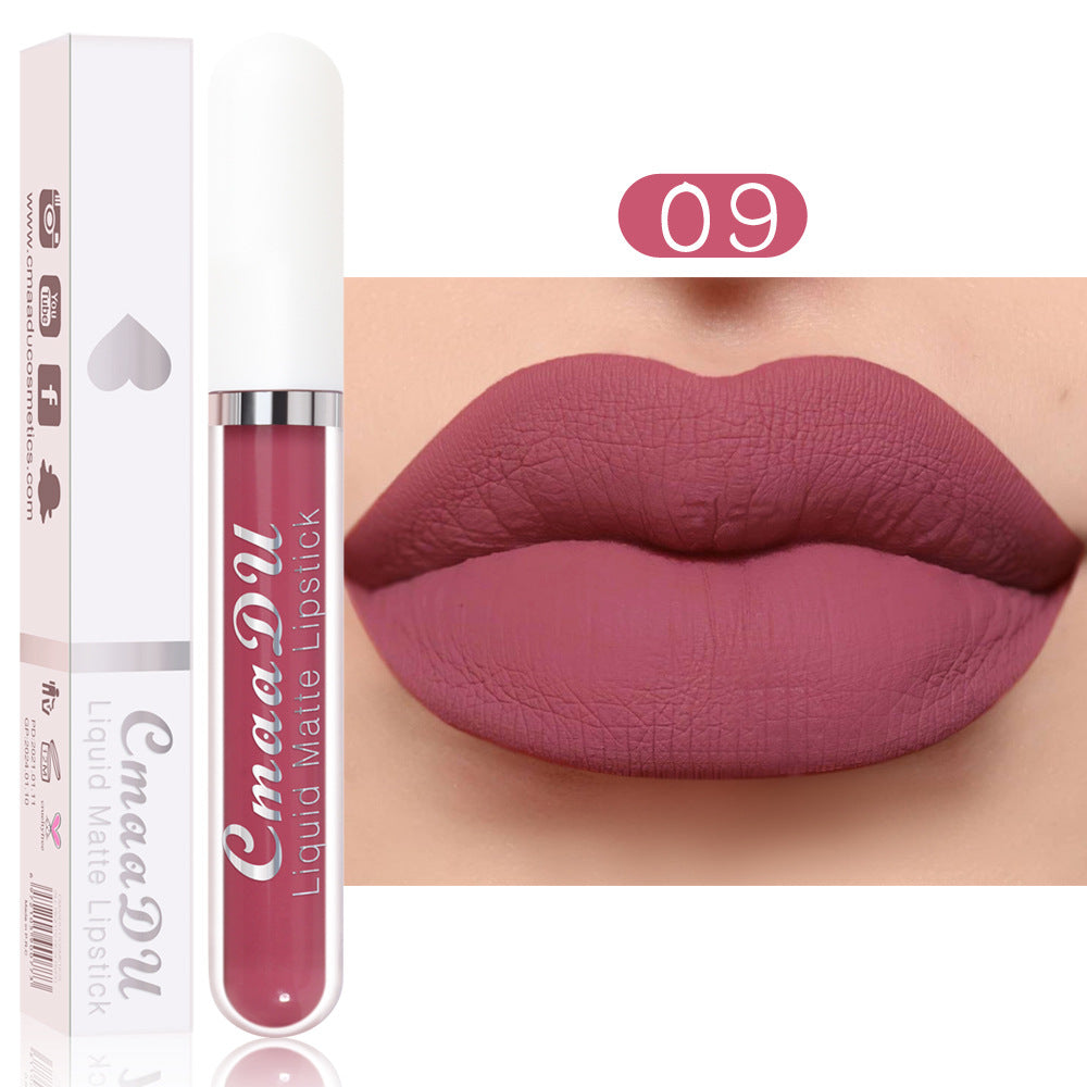 Matte Liquid Lipstick, Waterproof 18-Color Collection