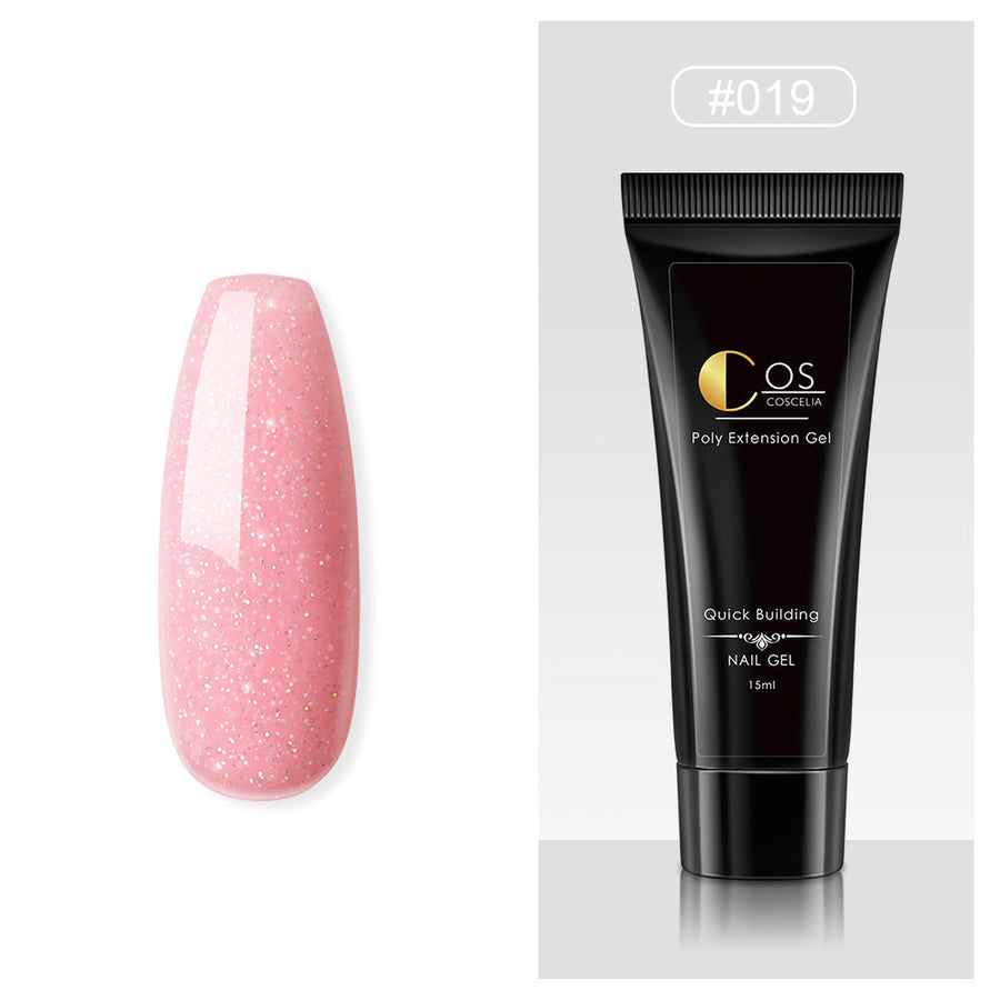 Quick-Building Poly Extension Gel — Heat-Activated Ombre