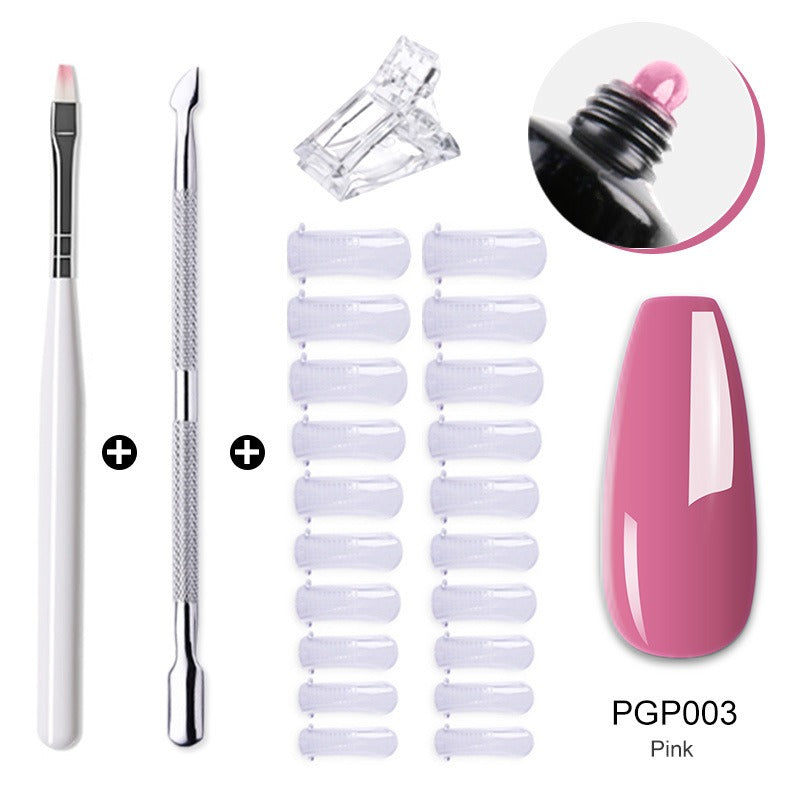 Gel Nail Extension Kit — Salon-Quality Cured Gel and Tips
