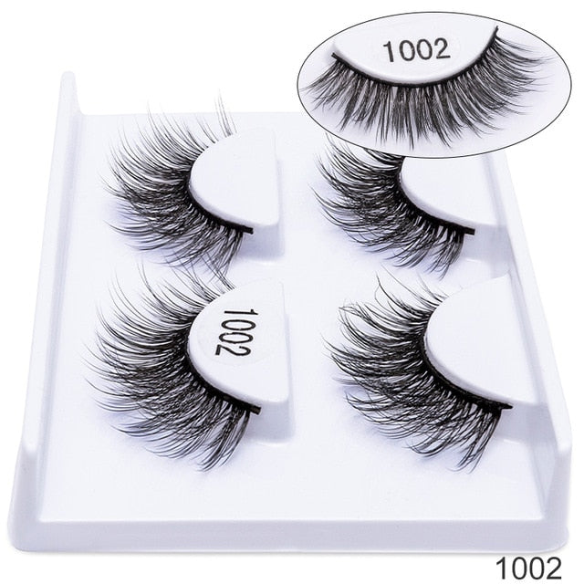 3D Mink False Eyelashes — Dramatic Volume & Thickness, 5 Pairs