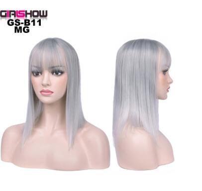 Synthetic Bob Wig with Bangs — Instant Hair Makeover in 4