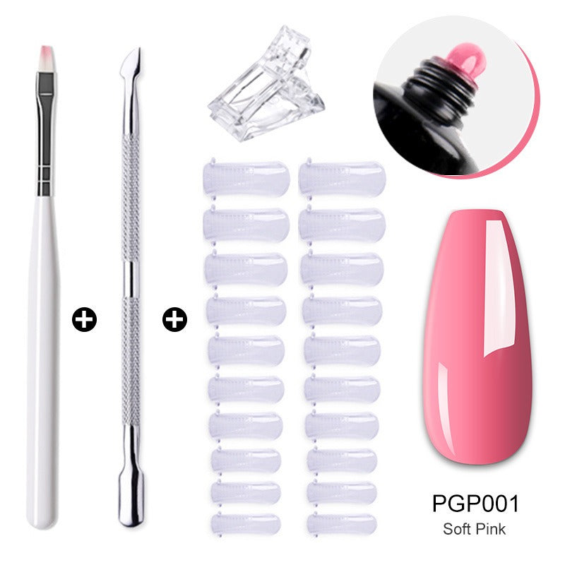 Gel Nail Extension Kit — Salon-Quality Cured Gel and Tips