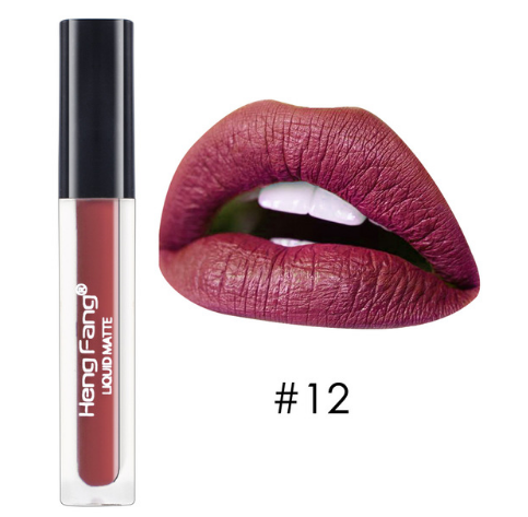 Waterproof Matte Liquid Lipstick – 20 Vivid Shades