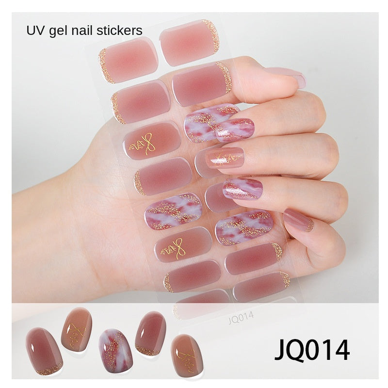 Semi-Cured UV Gel Nail Stickers — Salon Art in Seconds