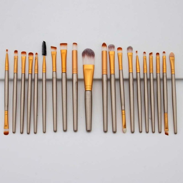 20‑Piece Makeup Brush Set — Complete Face & Eye Kit