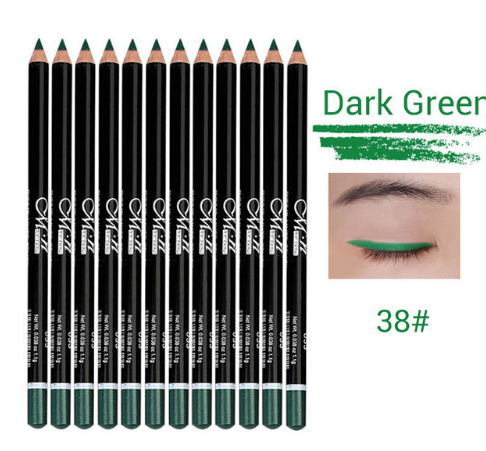 12-Color Waterproof Eyeliner Pencil Set for Bold Looks