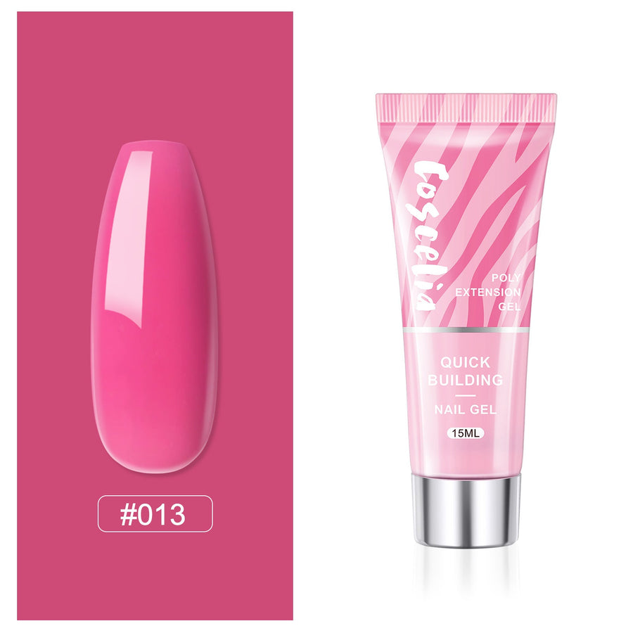 Poly Nail Extension Gel — Crystal-Infused, Quick-Building