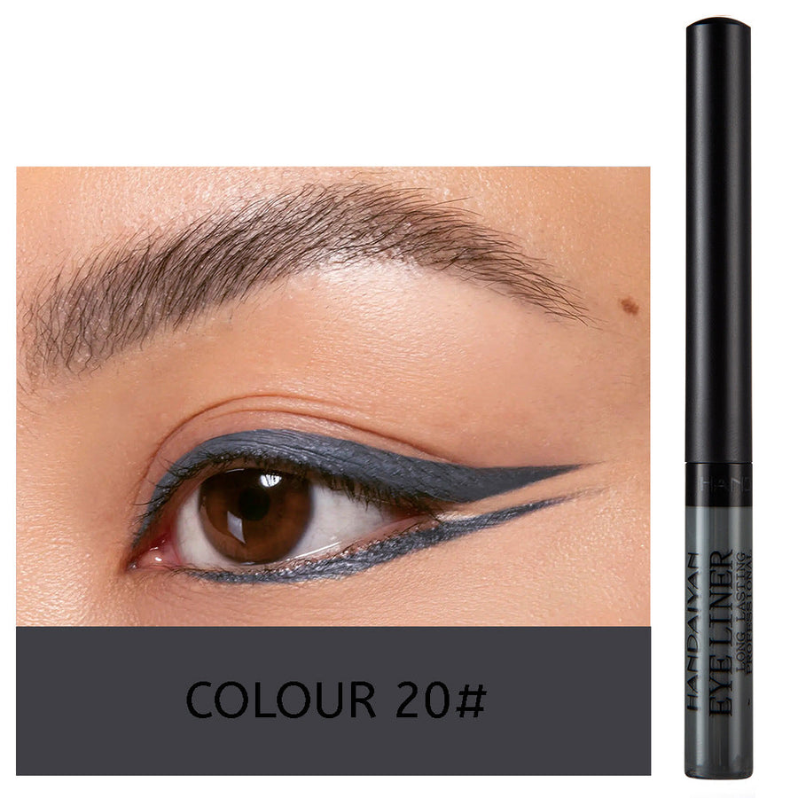 12-Color Matte Liquid Eyeliner Set for Bold Eye Looks