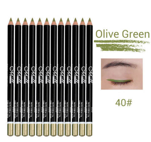 12-Color Waterproof Eyeliner Pencil Set for Bold Looks