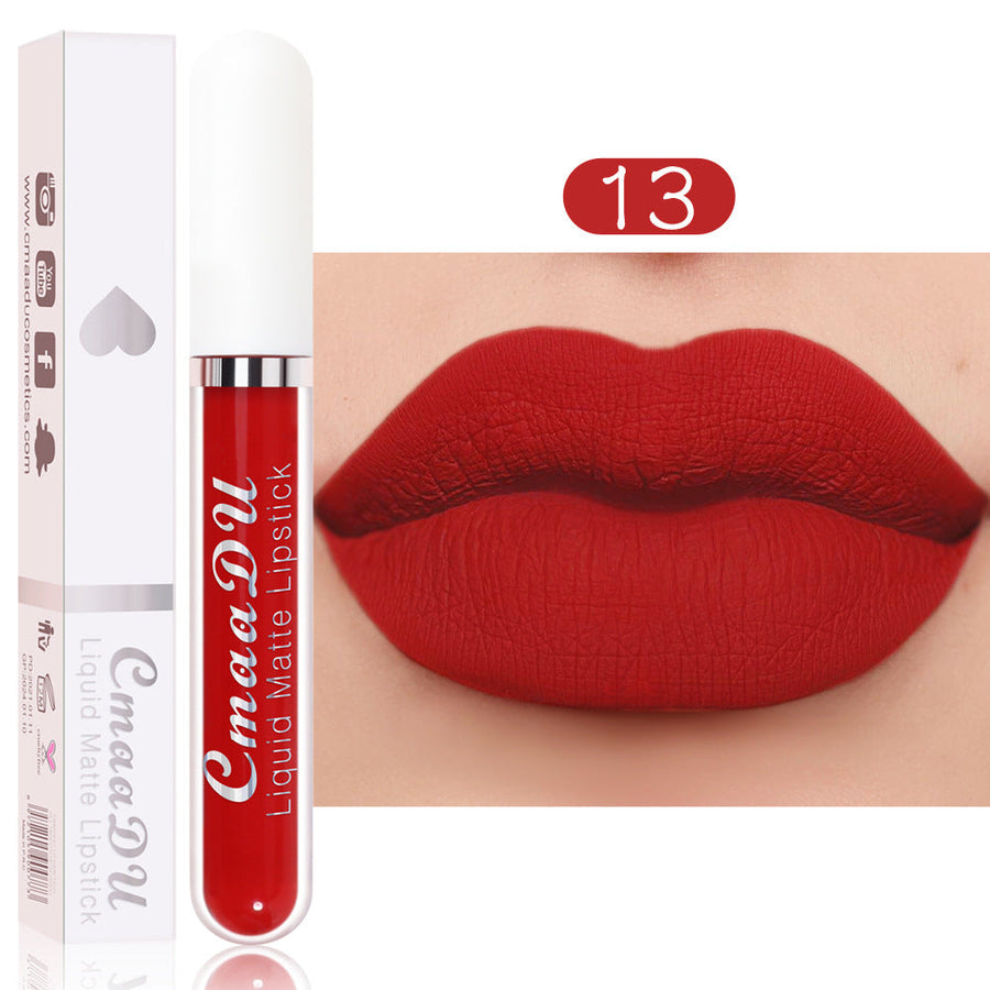 Matte Liquid Lipstick, Waterproof 18-Color Collection