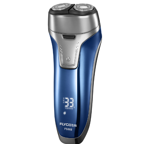 Flyco FS868 Electric Shaver — Dual Floating Heads, Full