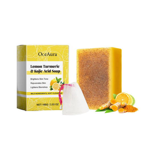 Turmeric Lemon Brightening Soap — Gentle Exfoliation & Even