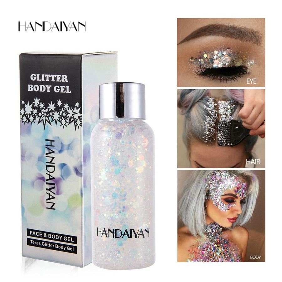 Face and Body Glitter Gel for Instant Festival Shine