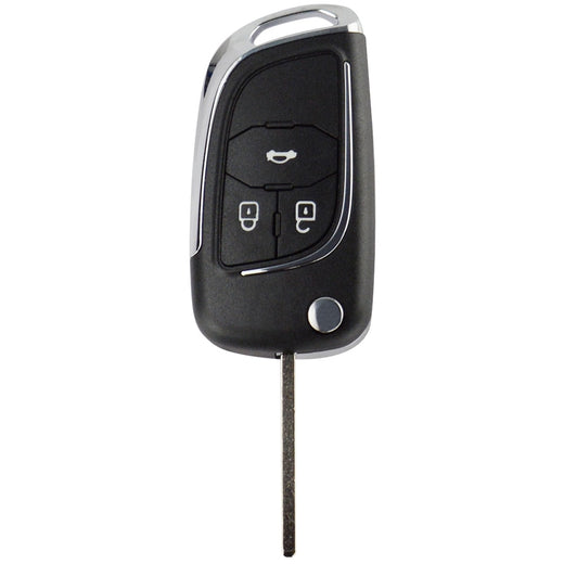 Car Key Shell Replacement Kit — Flip Remote for Chevy,
