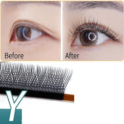 YY Eyelash Extensions: Lightweight Pre-Made Lash Fans