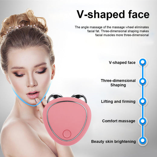 EMS Microcurrent Facial Roller — Sculpt, Lift & Firm Skin