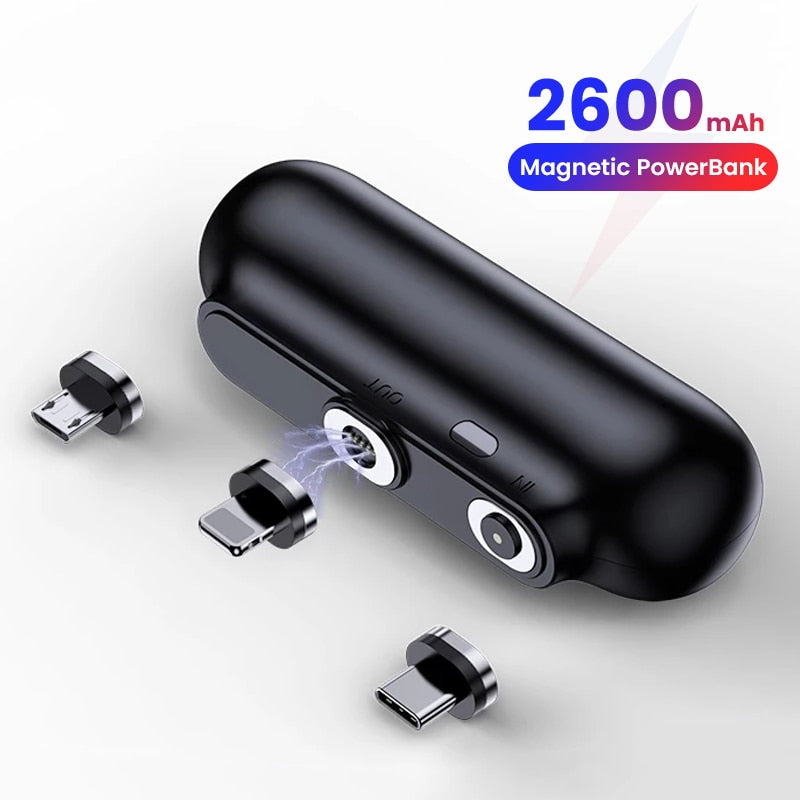 Magnetic Power Bank 2600mAh — Featherlight iPhone Emergency