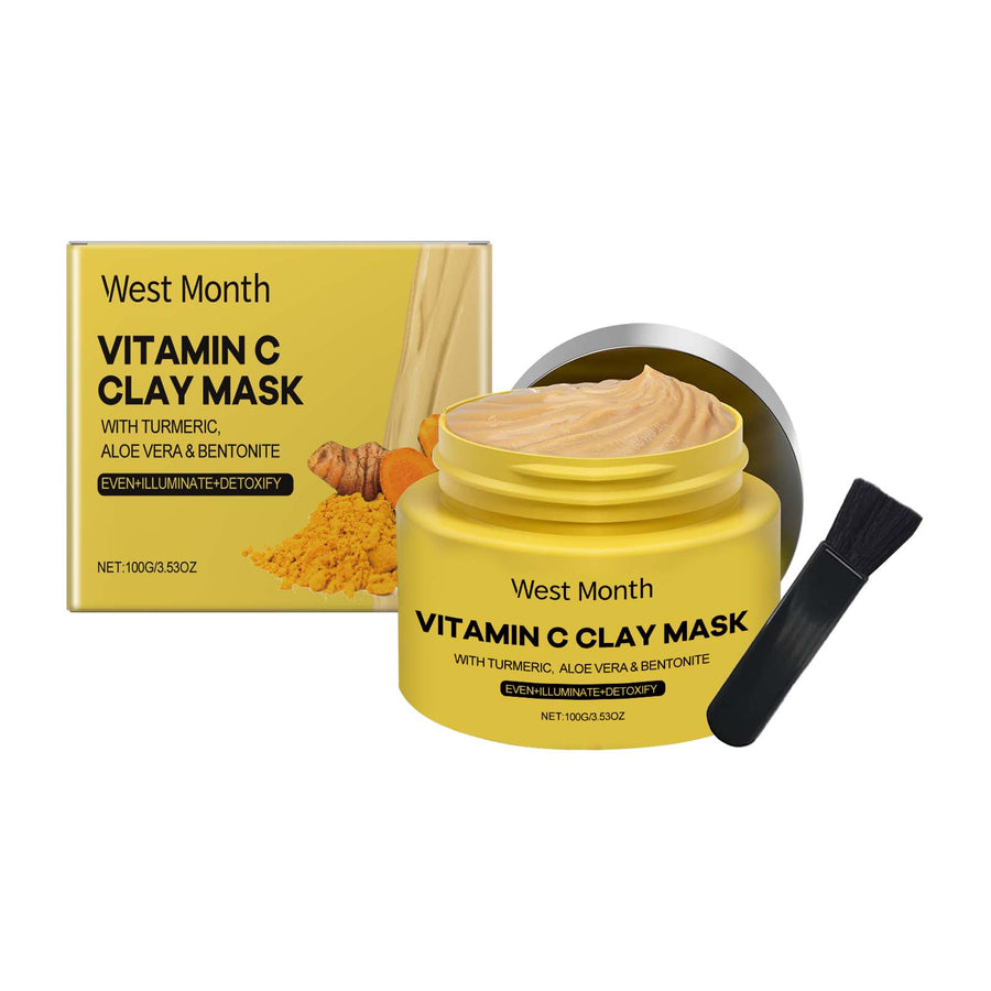 Turmeric Vitamin C Clay Mask for Brighter, Softer Skin