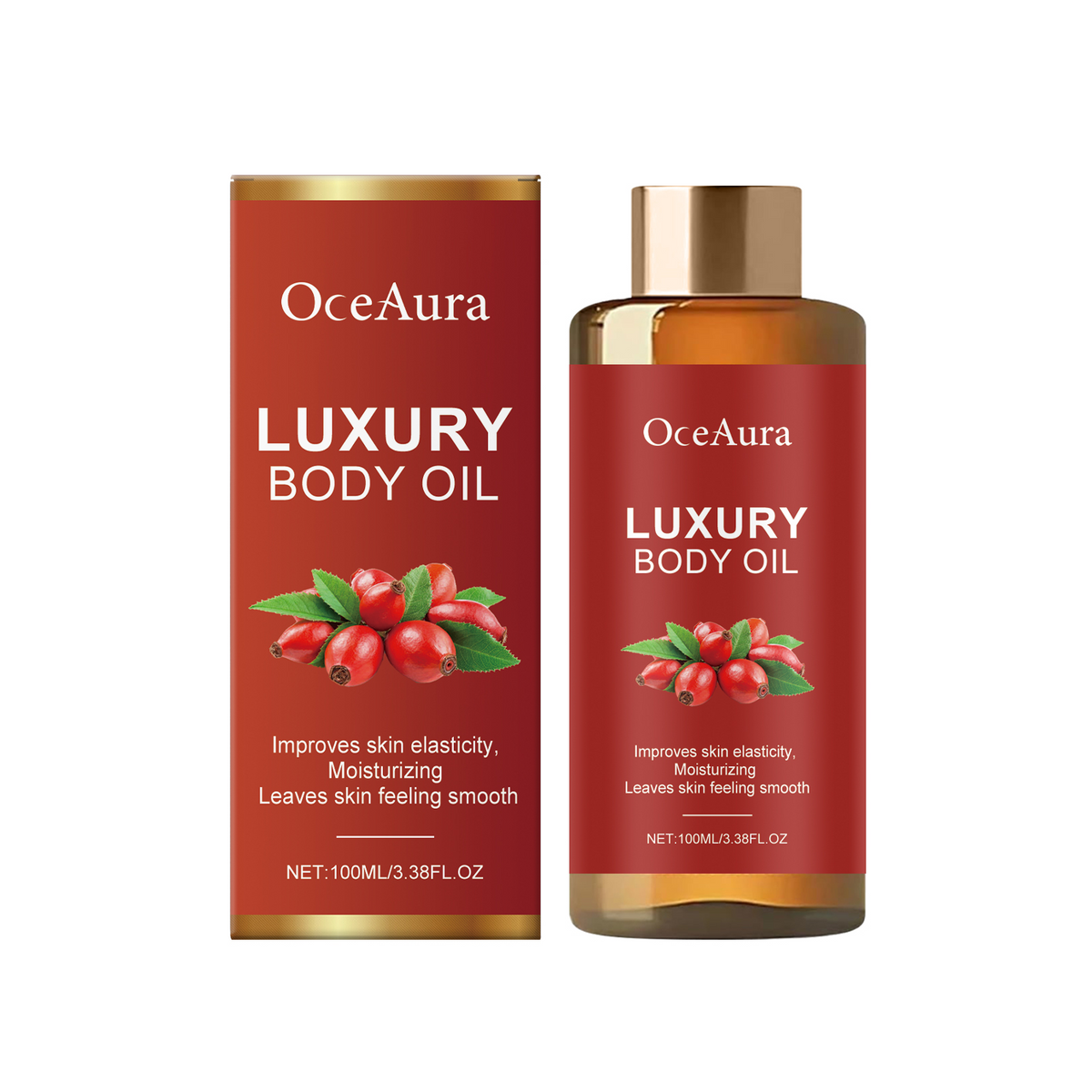 OceAura Body Oil for Skin Elasticity and Firmness