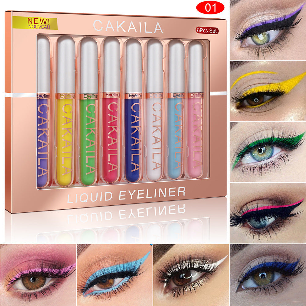 Colorful Liquid Eyeliner Set for Graphic Eye Looks