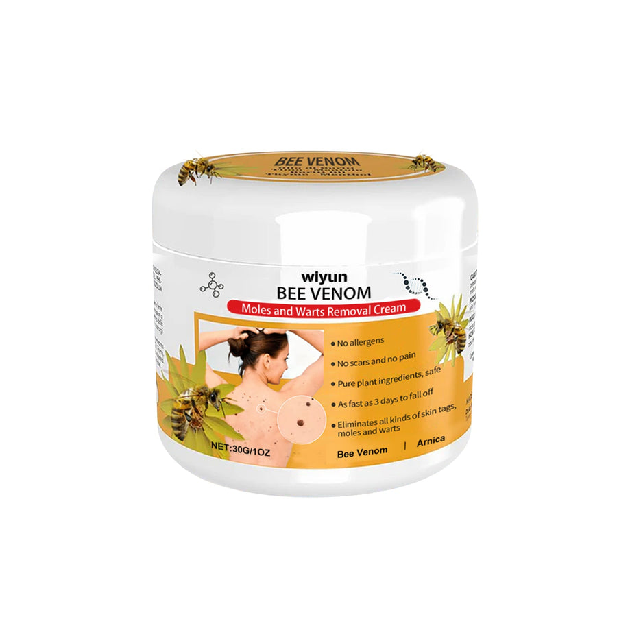 Bee Venom Wart Removal Cream — Painless Mole & Skin Tag