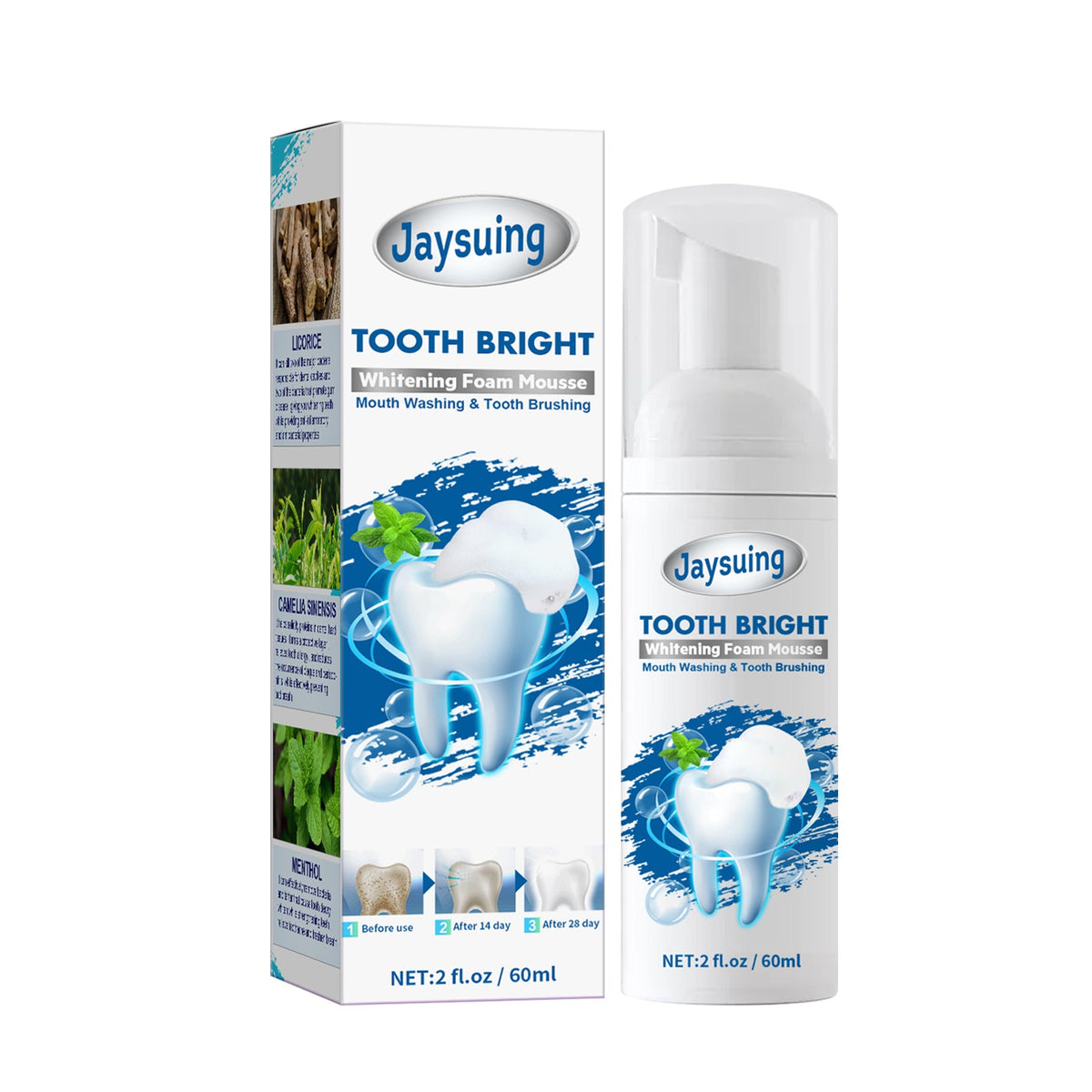 Whitening Mousse Toothpaste, Oral Cleaning Odor Tartar Teeth
