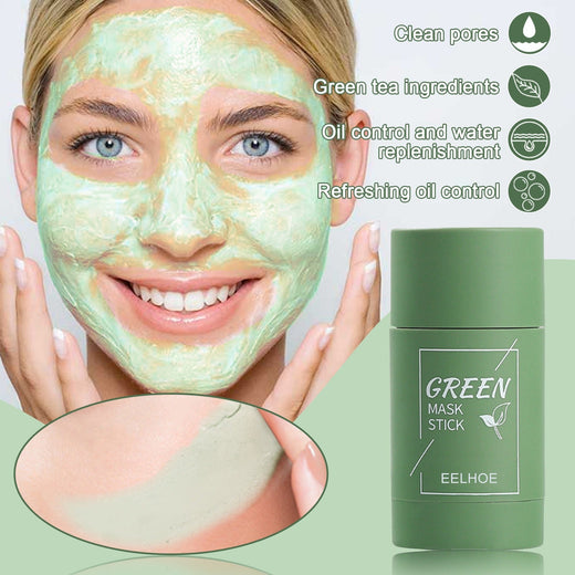 Green Tea Clay Mask Stick for Clean, Balanced Pores