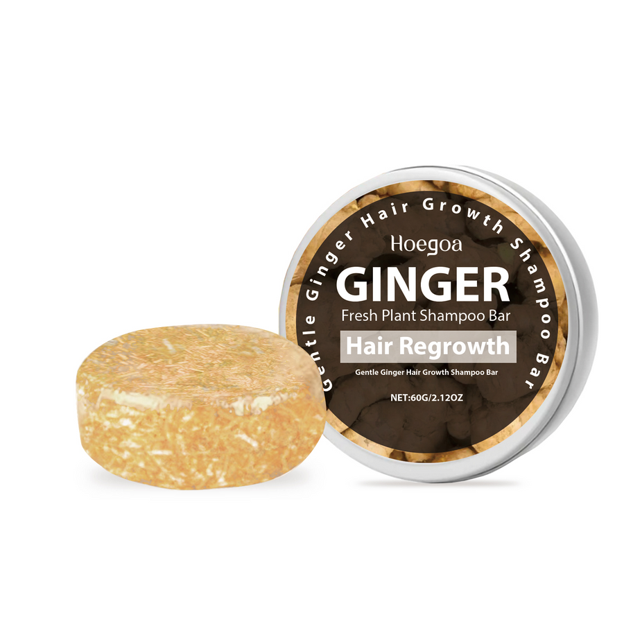 Ginger Shampoo Bar for Smoother, Fuller-Looking Hair