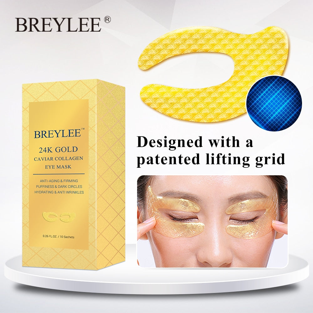 Gold Hydrogel Eye Patches for 15-Minute Eye Refresh